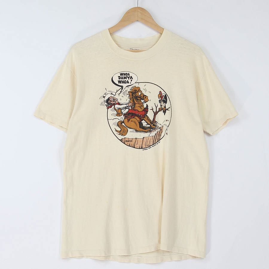 Vtg 80's Hanes BEEFY 하네스 빈티지 80년대 반팔 티셔츠